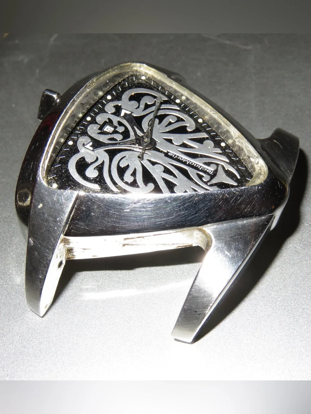 TechnoMarine Maori Rare Tribal Triangle 39mm Case Swiss Watch No Crystal New Bat